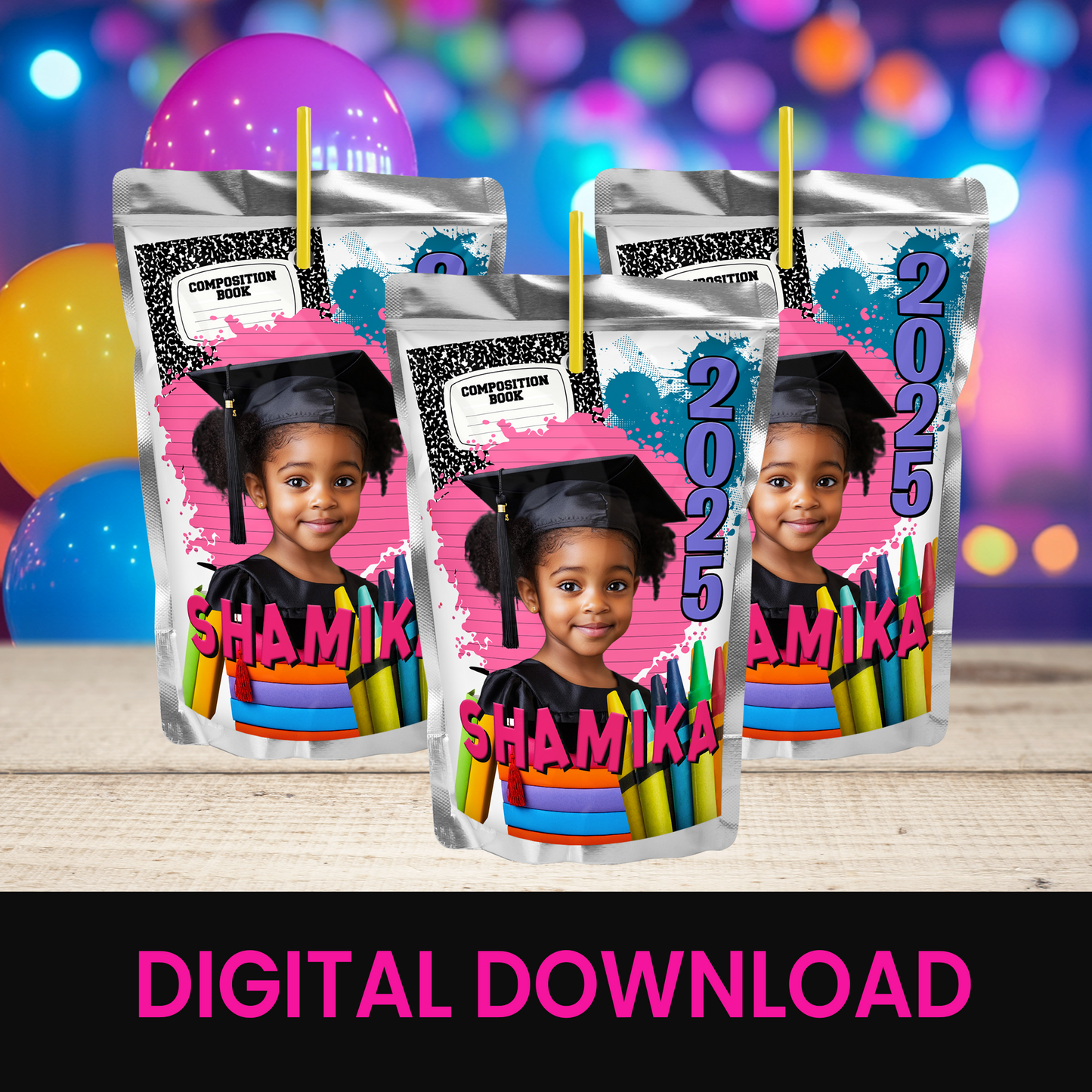 Graduation Vibes! | Kindergarten Graduation Wrappers & Labels | Printable Party Favors