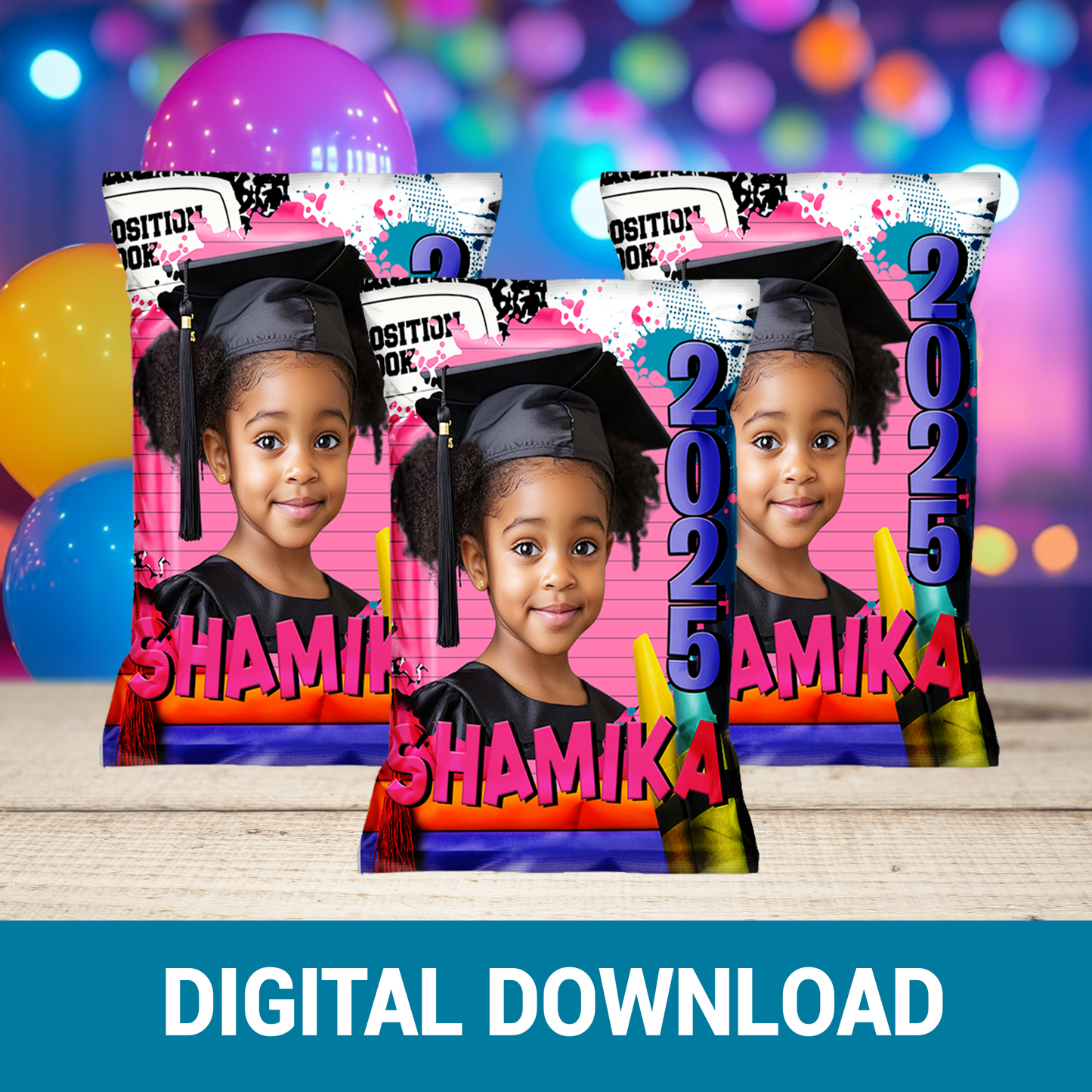 Graduation Vibes! | Kindergarten Graduation Wrappers & Labels | Printable Party Favors