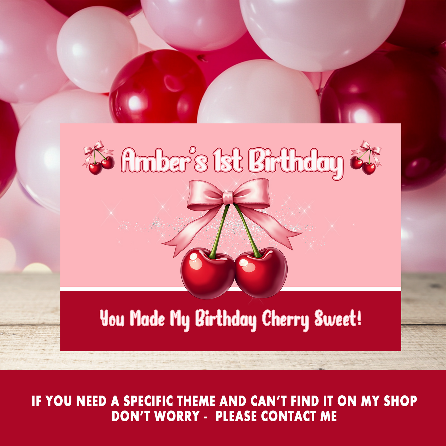 Cherry Sweet Fun! | Sunglasses Party Favors | Cute 1st Birthday | Sweet & Fun Birthday Party Favor