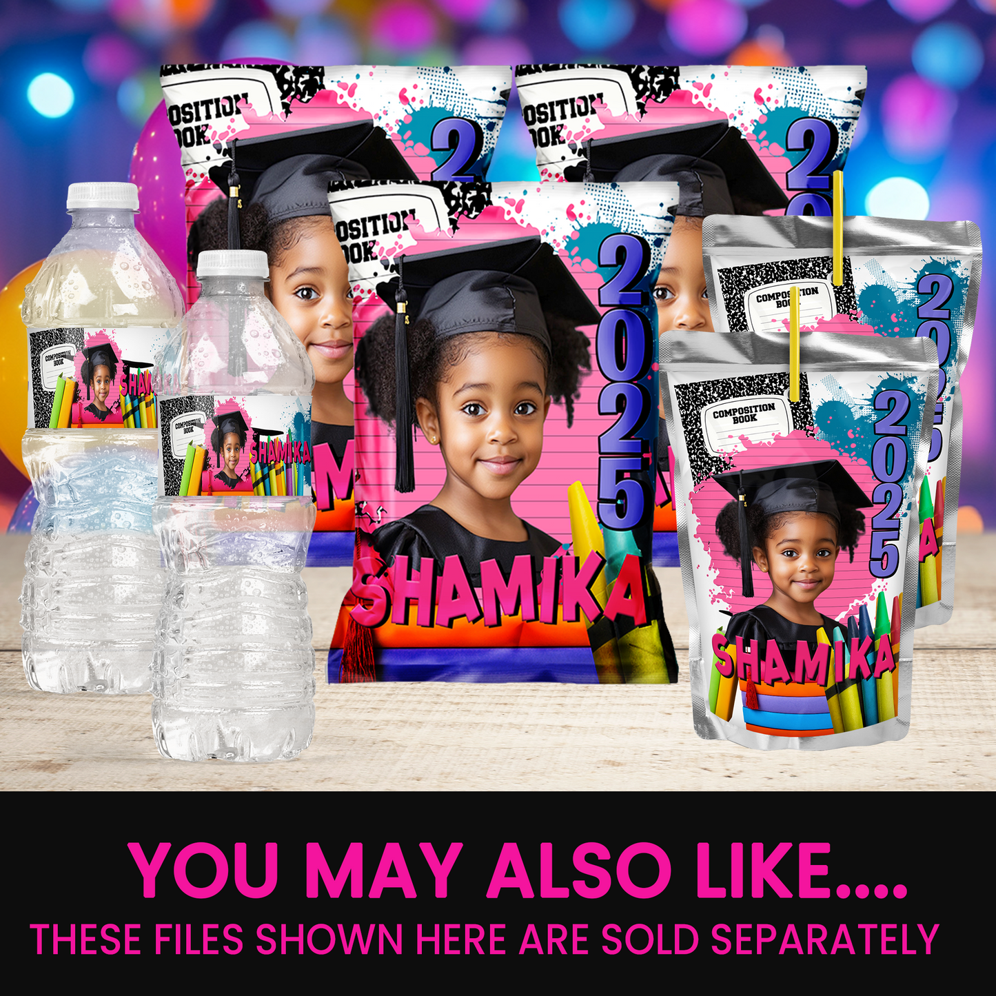 Graduation Vibes! | Kindergarten Graduation Wrappers & Labels | Printable Party Favors