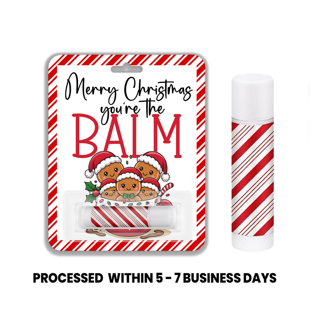 You're the Balm Christmas Lip Balm | Holiday Party Favor | Stocking Stuffer  | Kids Party Favors