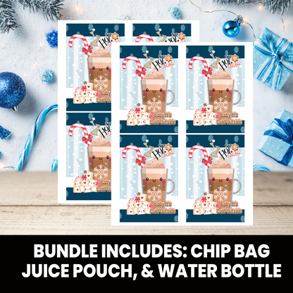 Christmas Bundle | Christmas Chip Bag, Juice Pouch, and Water Bottle Wrapper | INSTANT DOWNLOAD