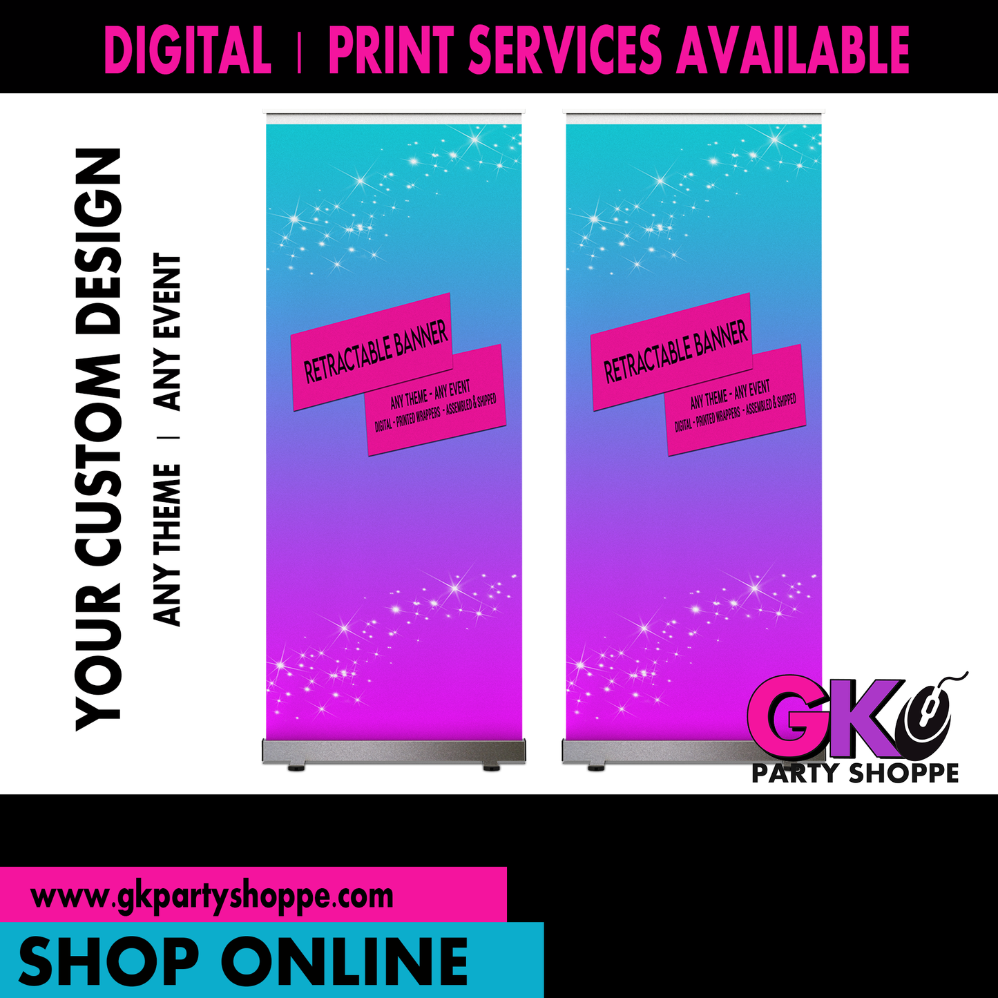 CUSTOM RETRACTABLE BANNER