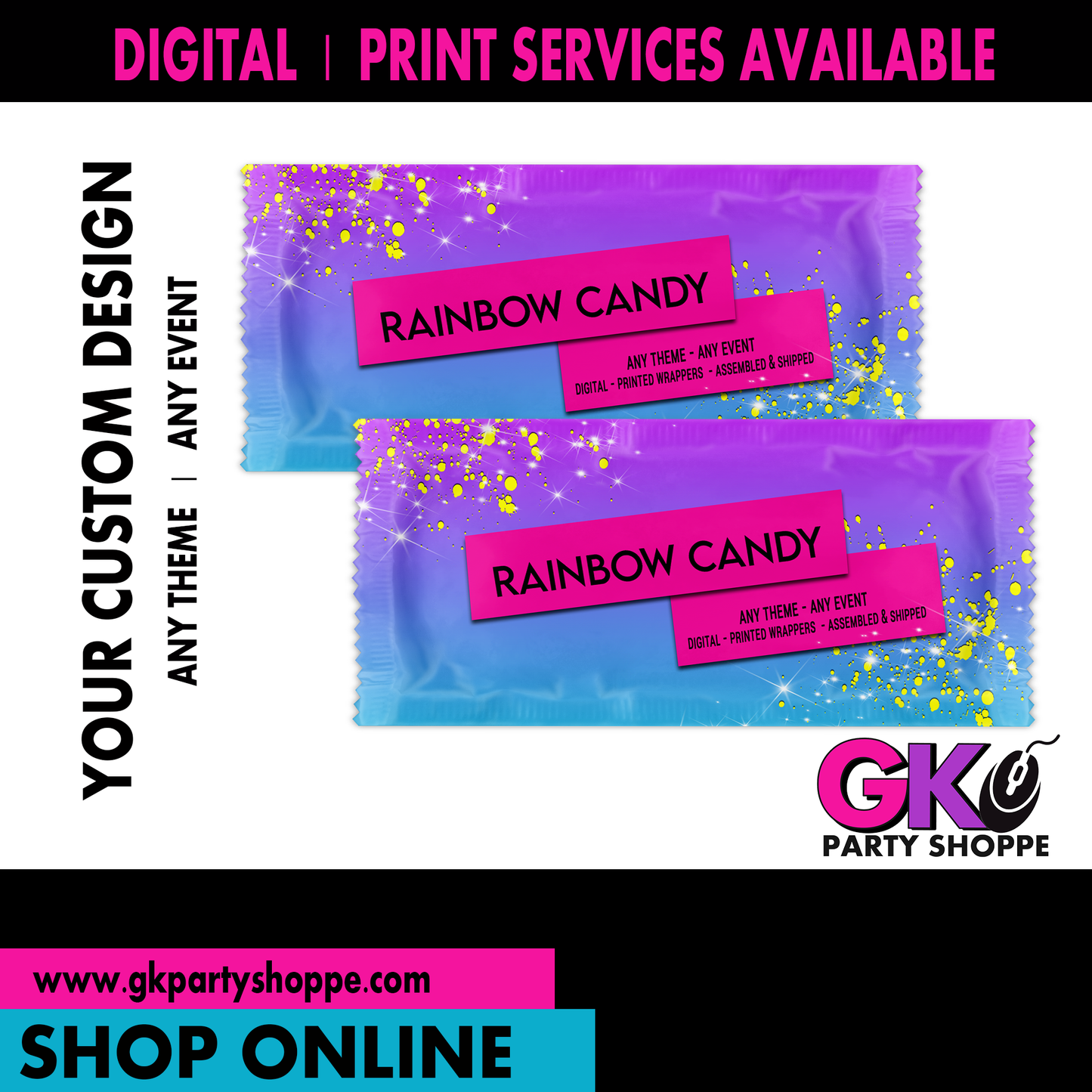 CUSTOM RAINBOW CANDY