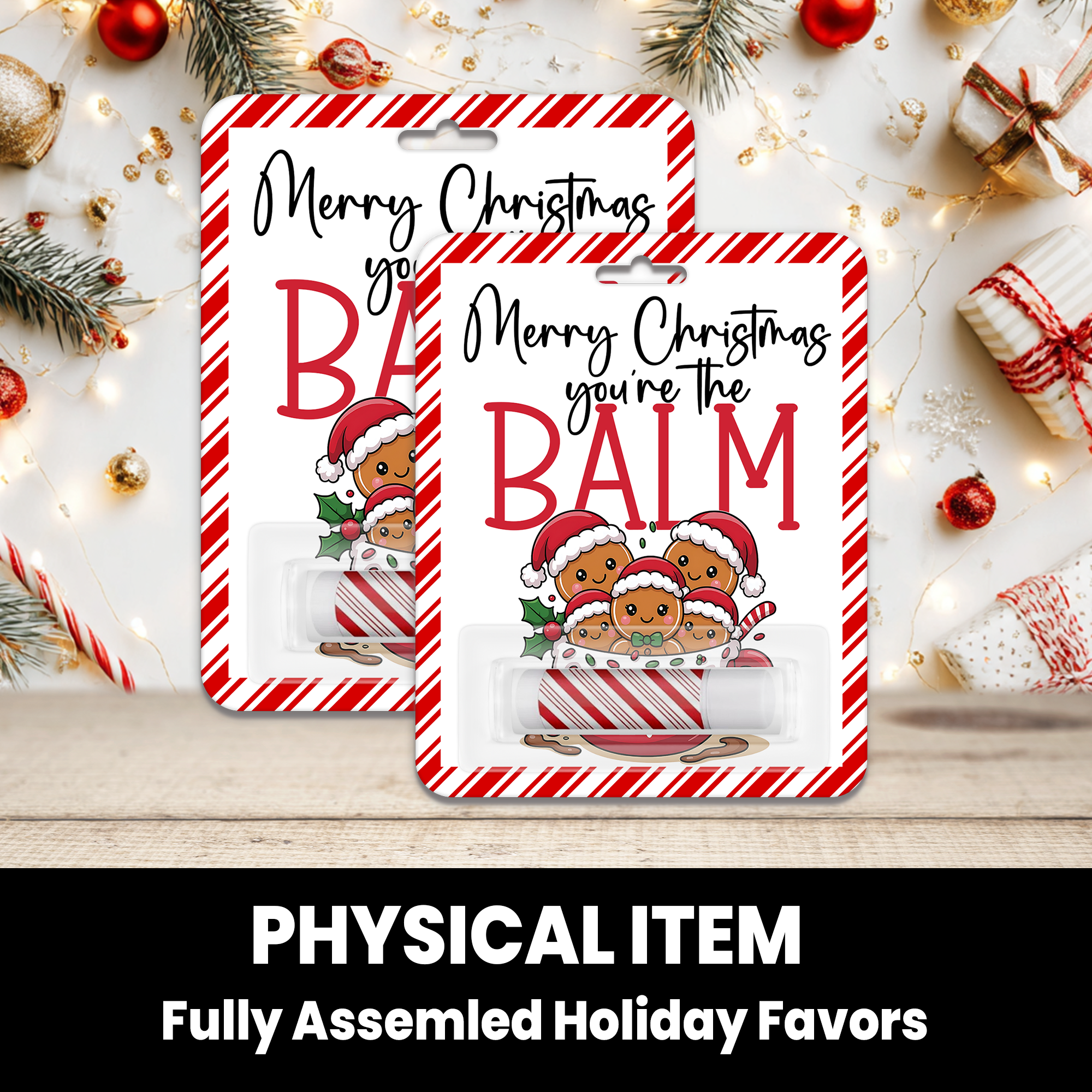 You're the Balm Christmas Lip Balm | Holiday Party Favor | Stocking Stuffer  | Kids Party Favors