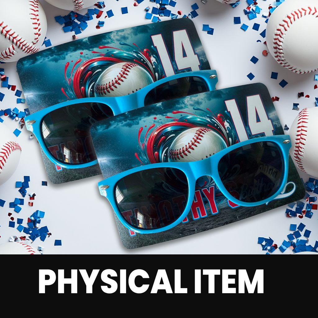 Baseball Theme | Party Favor Sunglasses | Sports Birthday Accessories | Printed & Assembled