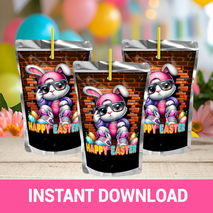 Easter Vibes Only! Hip Hop Bunny Printable Wrappers & Labels | Instant Download
