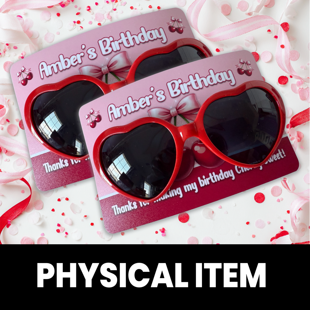Cherry Sweet Fun! | Sunglasses Party Favors | Cute 1st Birthday  | Sweet & Fun Birthday Party Favor