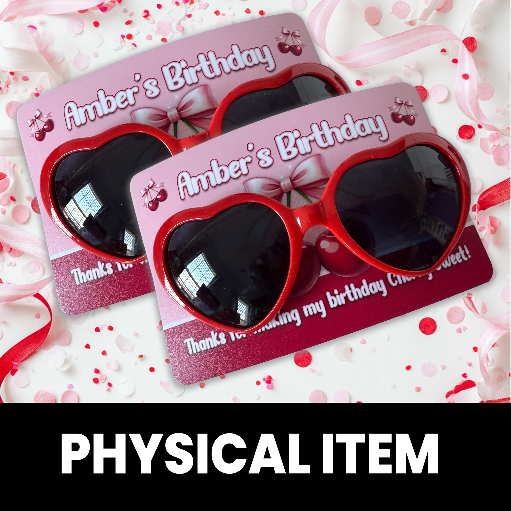 Cherry Sweet Fun! | Sunglasses Party Favors | Cute 1st Birthday  | Sweet & Fun Birthday Party Favor
