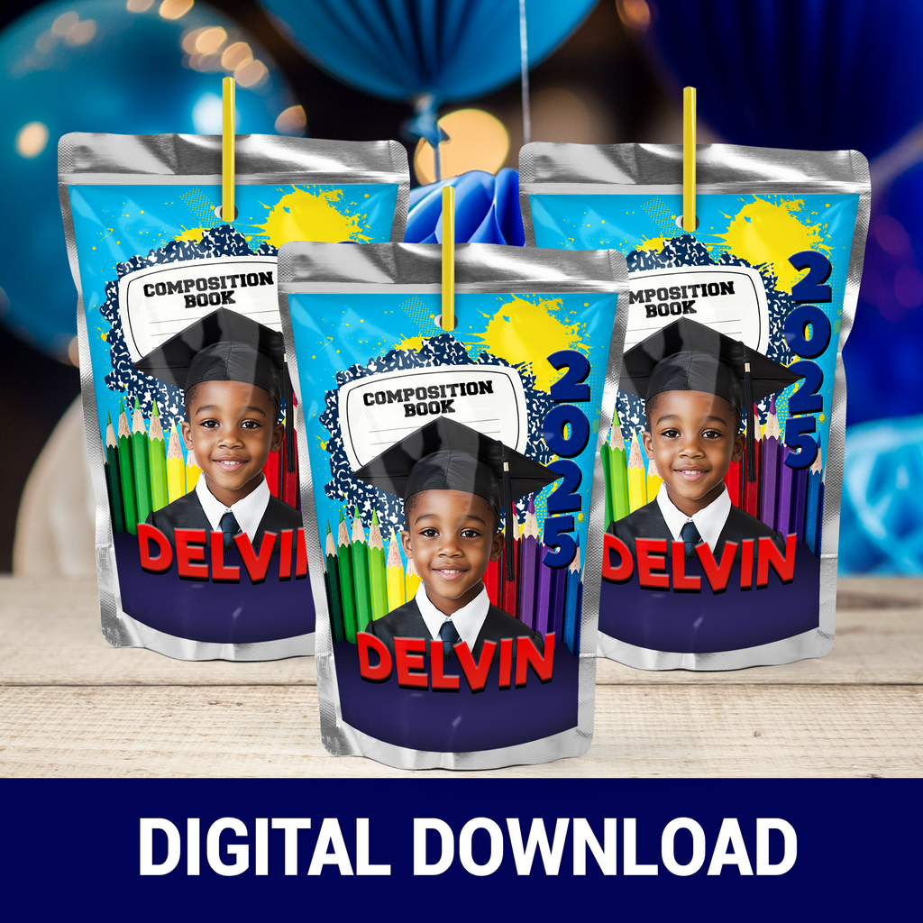 Hooray, I’m on My Way! | Kindergarten Graduation Wrappers & Labels | Printable Party Favors