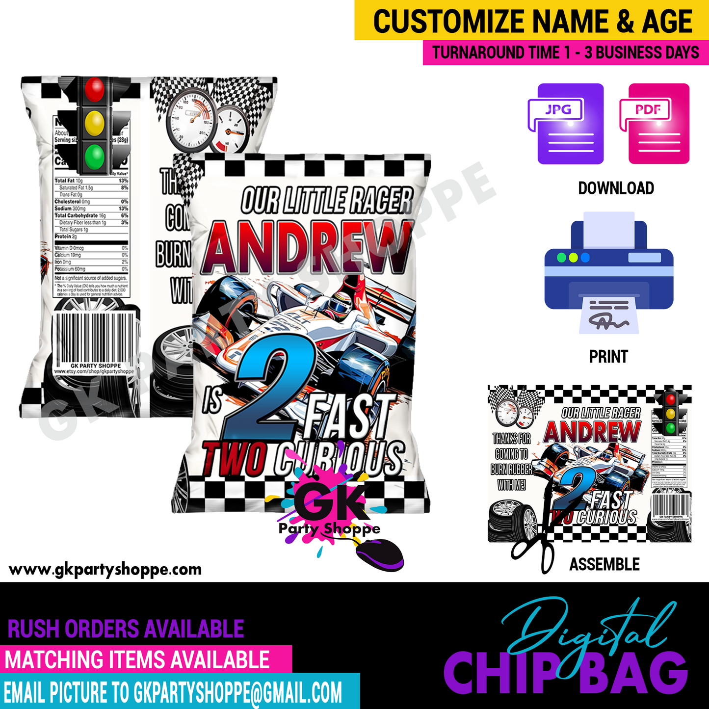 CHIP BAG | 2 FAST TWO CURIOUS