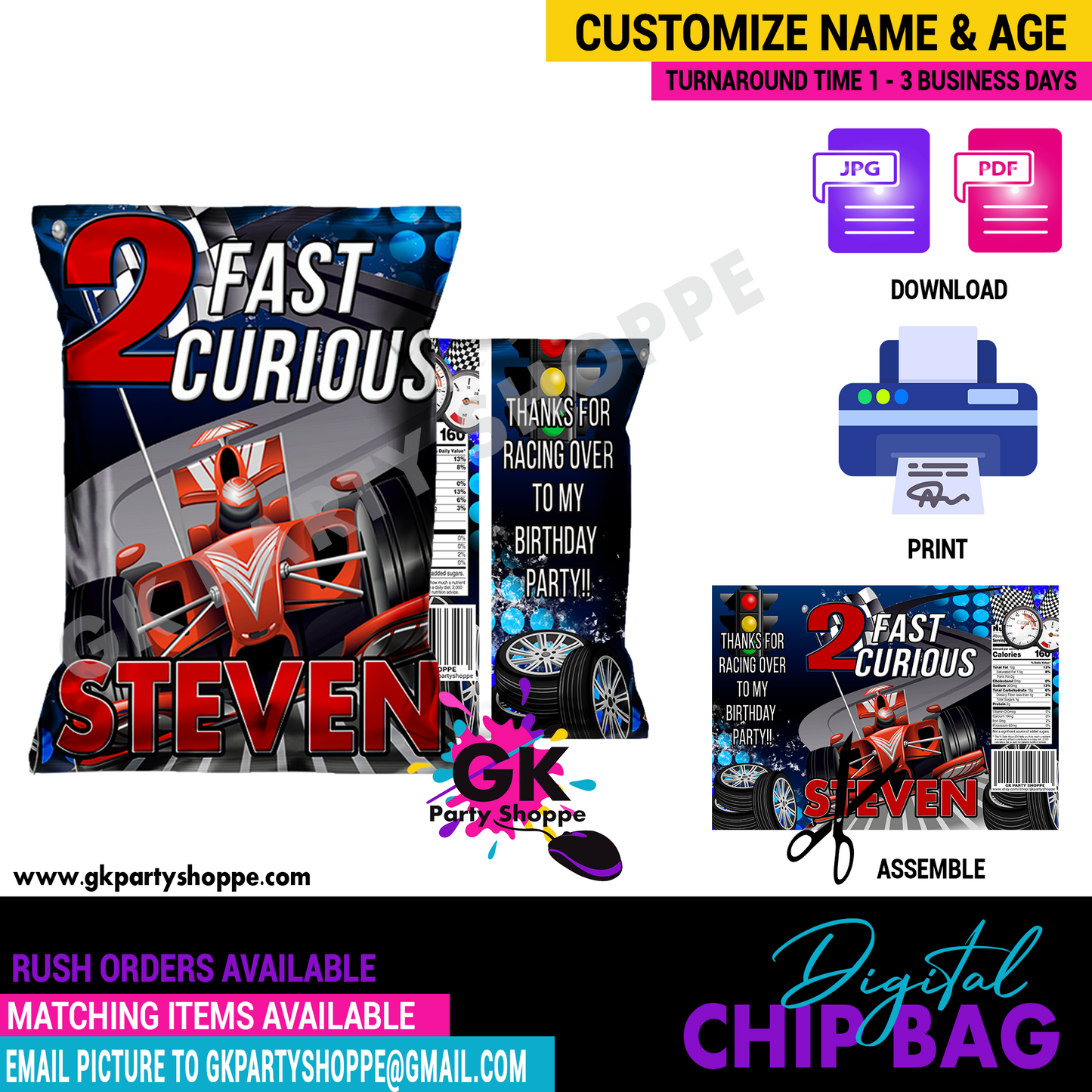 CHIP BAG | 2 FAST TWO CURIOUS