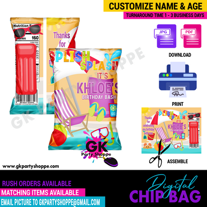 CHIP BAG | BEACH PARTY