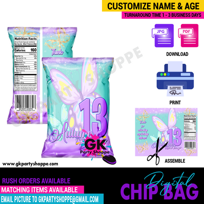 CHIP BAG | BUTTERFLY LOVE