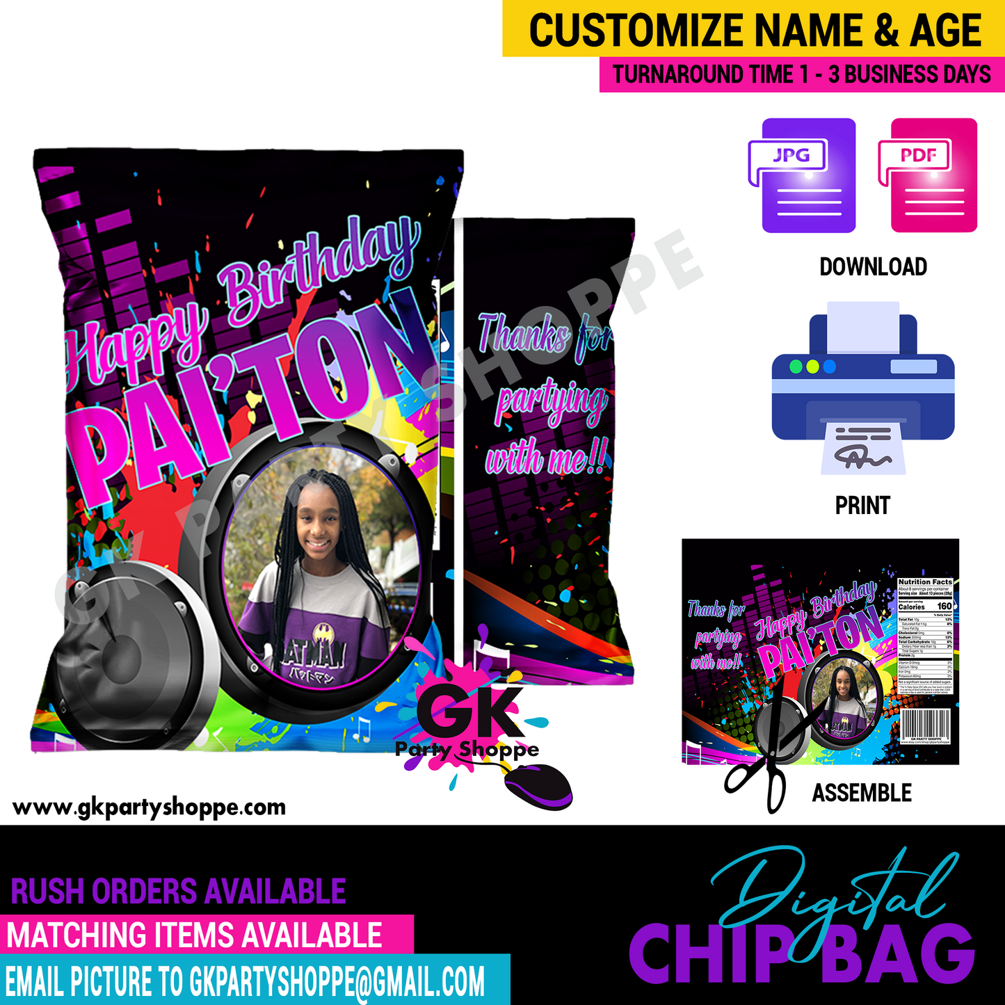 CHIP BAG | MUSIC PARTY