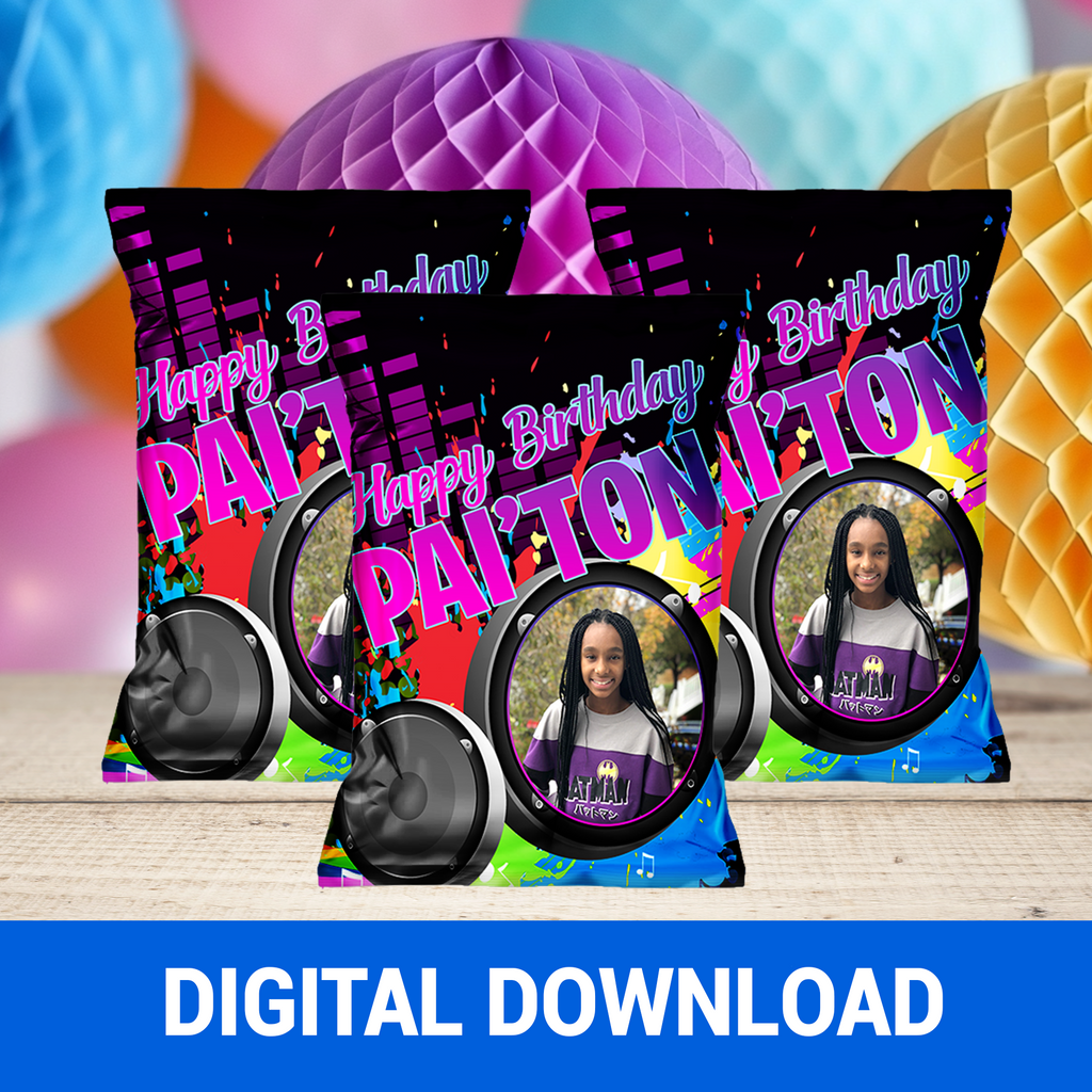 Party Like a Pop Star! Dance Party Favor Wrappers & Labels | Fun Birthday Favor | Digital & Print Options