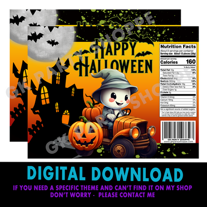 CHIP BAG | HALLOWEEN  | DIGITAL INSTANT DOWNLOAD