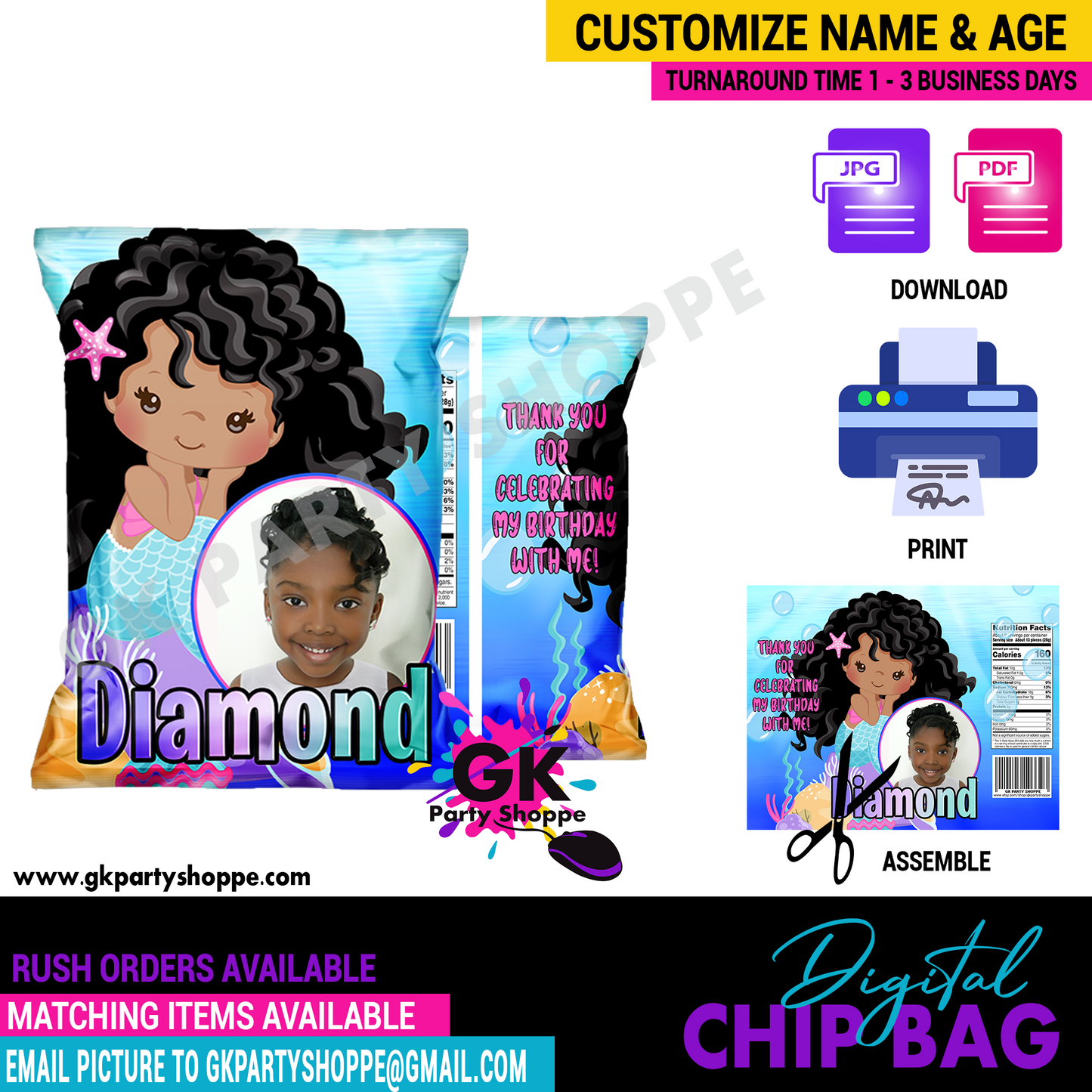 CHIP BAG | MERMAID