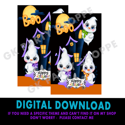 GIFT BAG | HALLOWEEN  | DIGITAL INSTANT DOWNLOAD