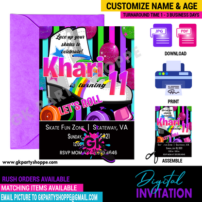 INVITATION | ROLLER SKATE PARTY