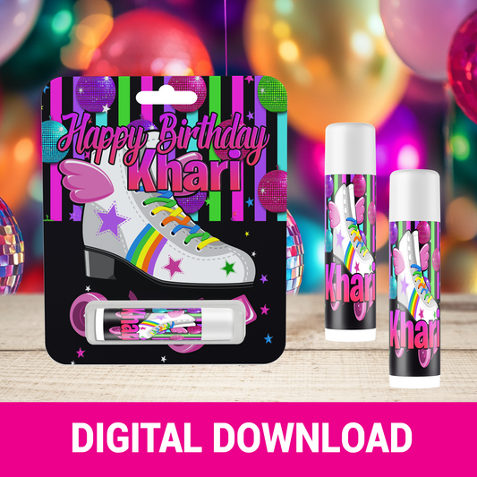 Roll Into Fun! Skate Party Lip Balm | Fun & Trendy Tween and Teen Birthday Party Favors