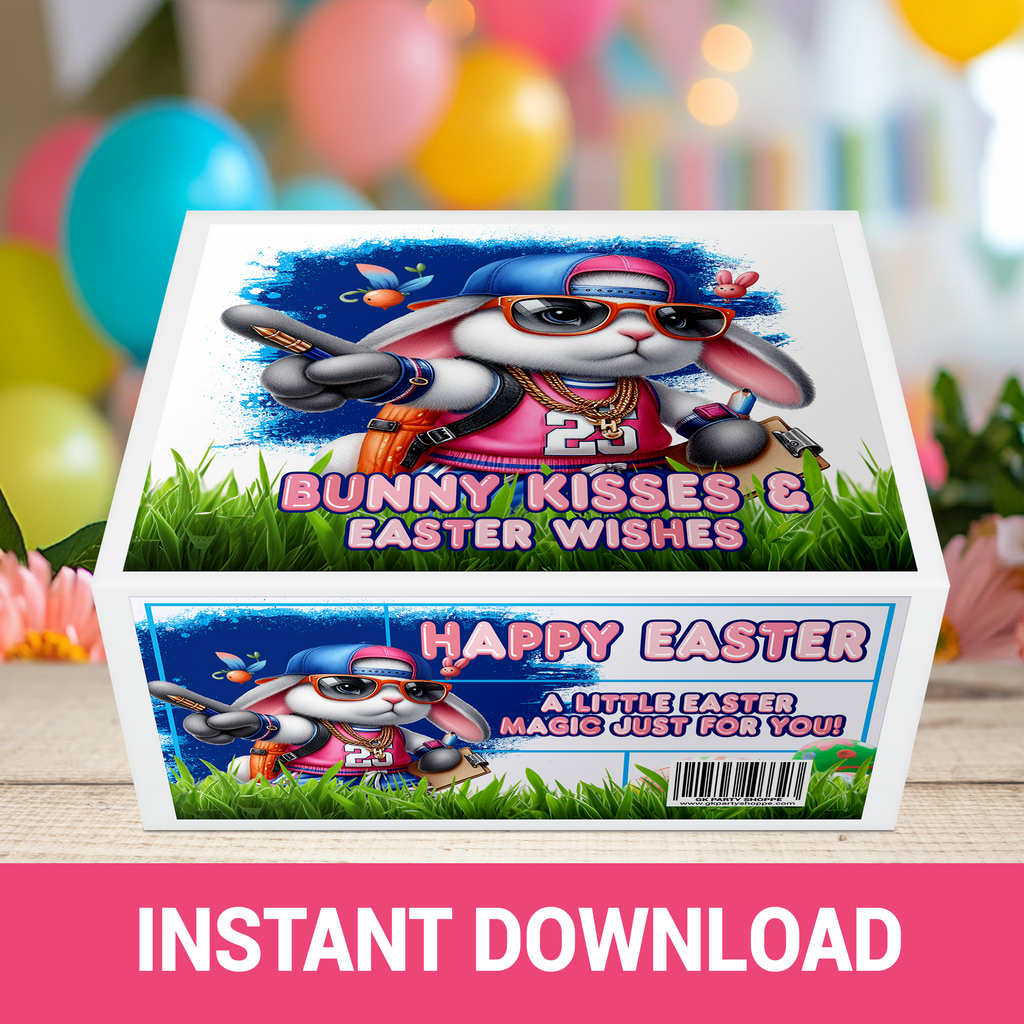 Hip Hop Hooray! Easter Bunny Shoe Box | Egg-citing Party Favor| Instant Download