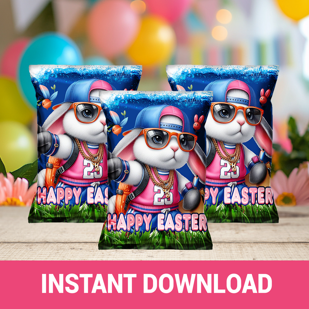 Hip Hop Hooray! Easter Bunny Printable Wrappers & Labels | Instant Download