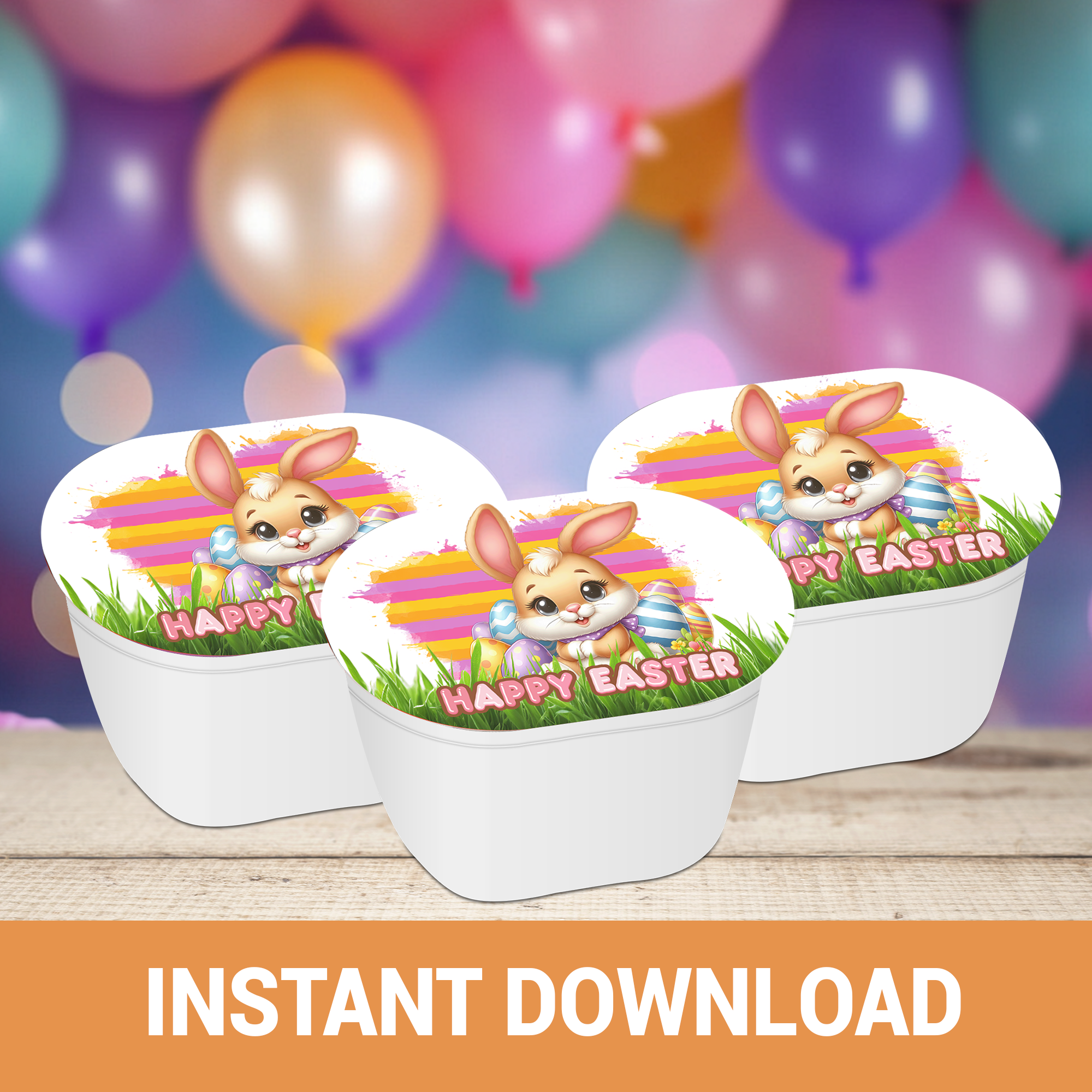 Egg-cellent Easter Bunny Printable Wrappers & Labels | Instant Download