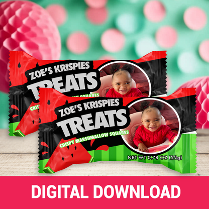 Melon Magic! One in a Melon Chip Wrappers | 1st Birthday Party Favors | Digital & Print Options