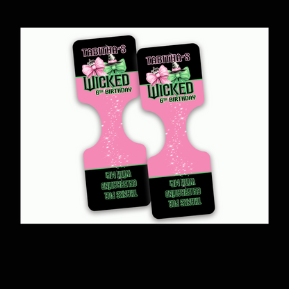 Wicked Inspired | Scrunchie & Bracelet Set | Teen Birthday Party Favors | Personalized Birthday Party Favors