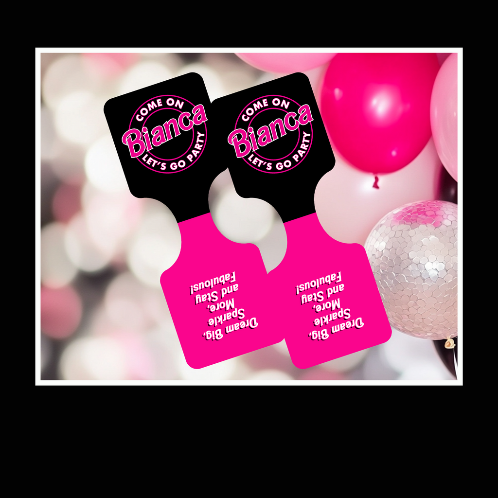 Let's Go Party Scrunchie & Bracelet Set | Personalized Birthday Party Favor | Doll Inspired Favors