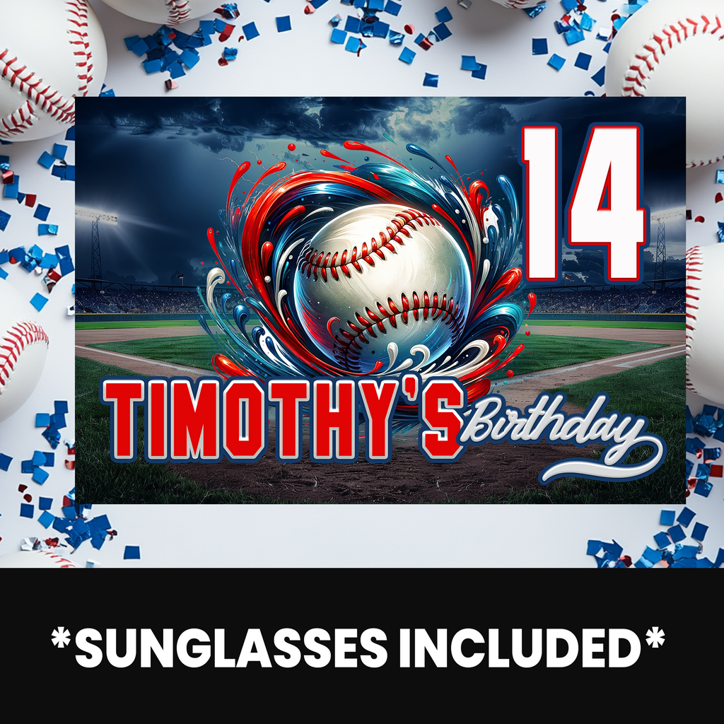 Baseball Theme | Party Favor Sunglasses | Sports Birthday Accessories | Printed & Assembled