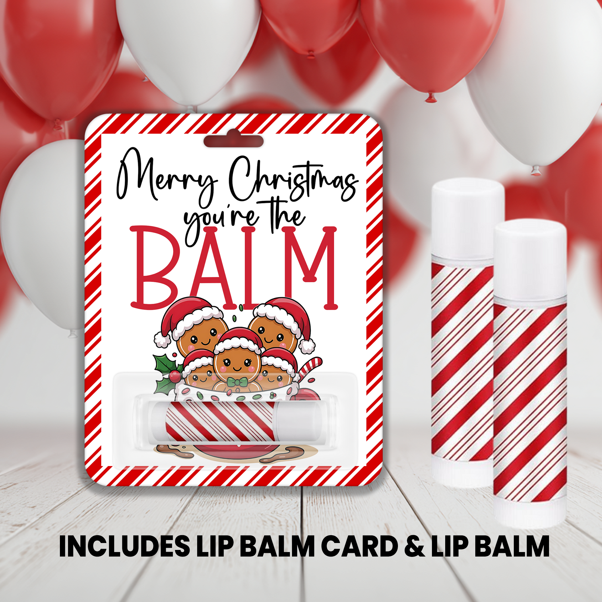You're the Balm Christmas Lip Balm | Holiday Party Favor | Stocking Stuffer  | Kids Party Favors