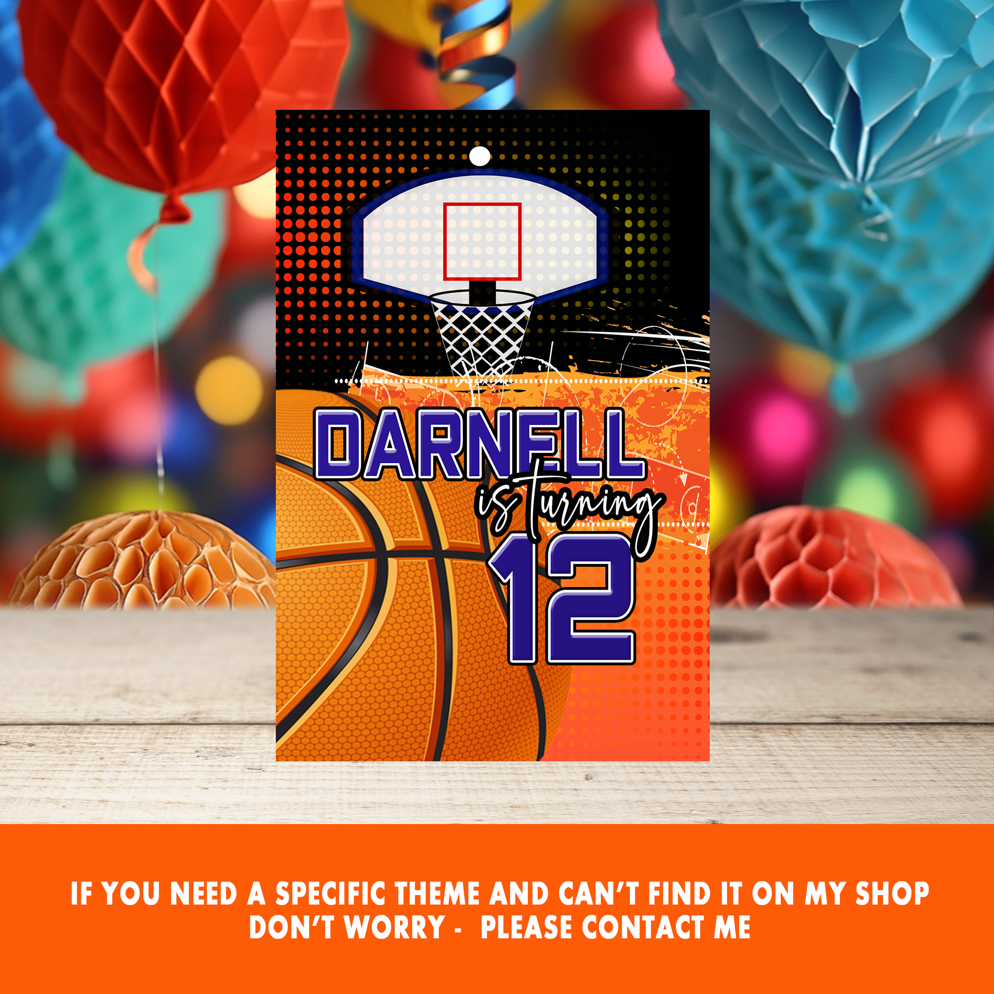 Basketball Theme | Juice Pouch Label Party Favor | Sports Birthday Party | Digital + Print Option