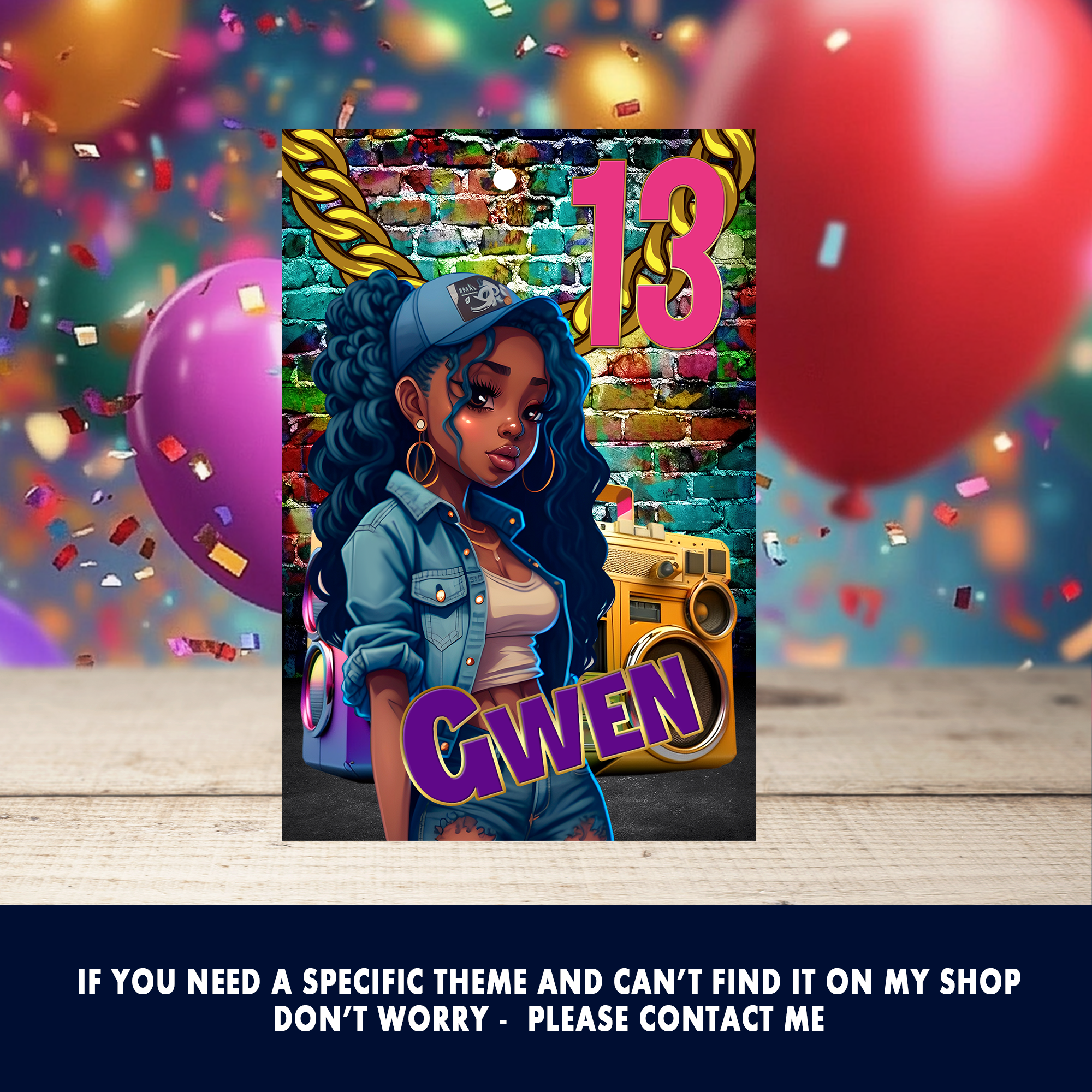 13th Birthday | Juice Pouch Label Party Favor | Tween Birthday Party | Digital + Print Option