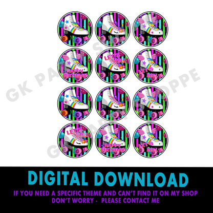 CUPCAKE TOPPERS | DIGITAL INSTANT DOWNLOAD