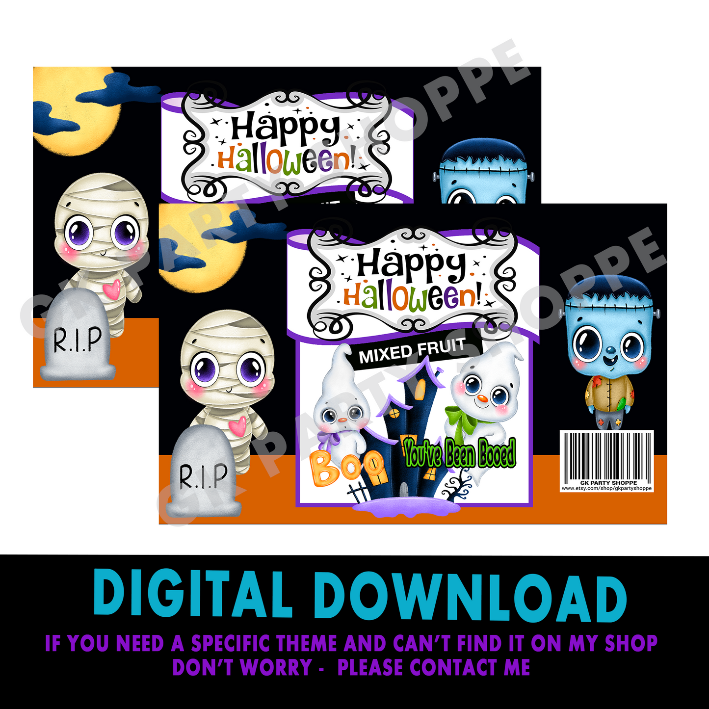 FRUIT SNACK | HALLOWEEN | INSTANT DOWNLOAD