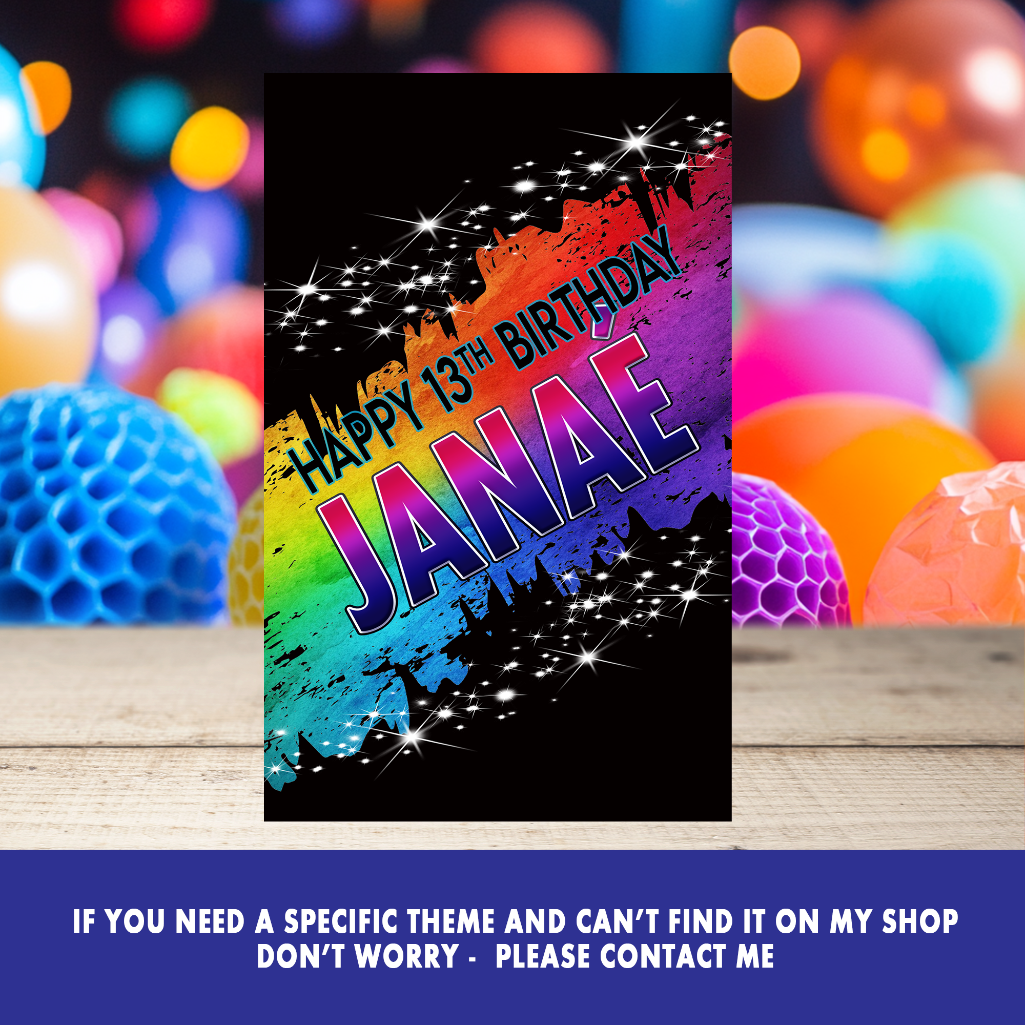 Bright & Fun Color Party Gift Bag, Gable Box & Shoe Box | Colorful Birthday Party Favor | Printable File | Digital & Print Options