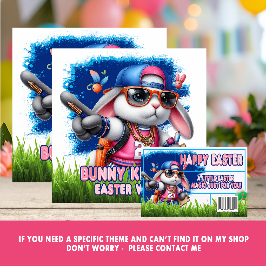 Hip Hop Hooray! Easter Bunny Shoe Box | Egg-citing Party Favor| Instant Download