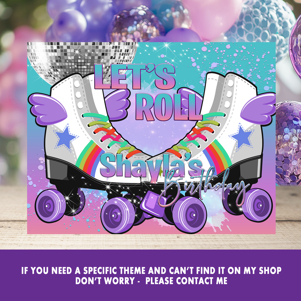 Skate Vibes Only! Skate Party Cake Frosting Sheet | Fun & Trendy Tween and Teen Birthday Party Favors | Digital & Print Options | Half and Quarter Sheet Cakes