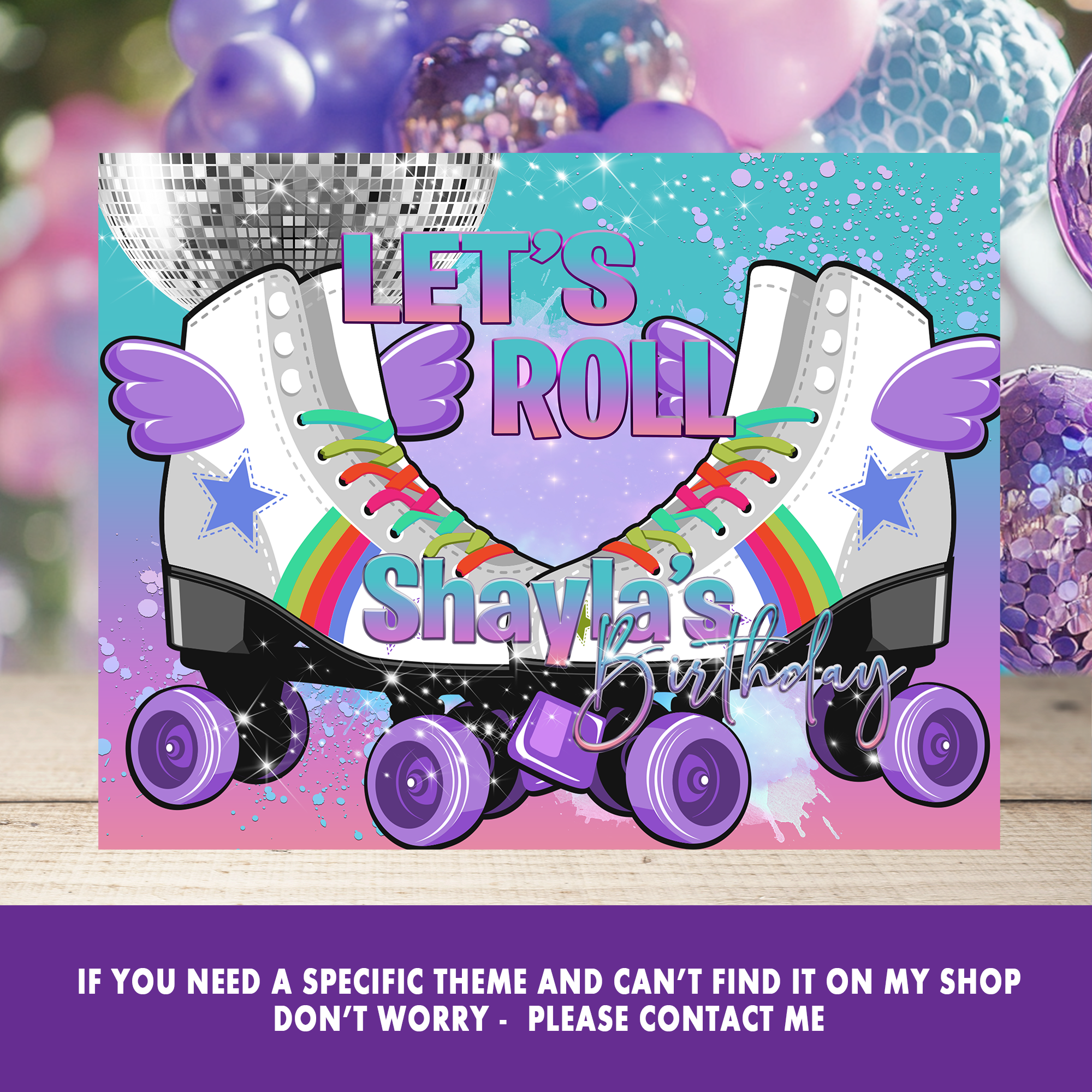 Skate Vibes Only! Skate Party Cake Frosting Sheet | Fun & Trendy Tween and Teen Birthday Party Favors | Digital & Print Options | Half and Quarter Sheet Cakes