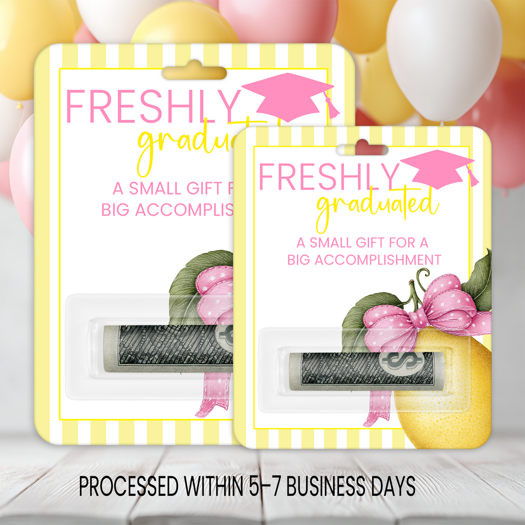Graduation Money Card | Cash Gift Holder for Graduates | Printed Card