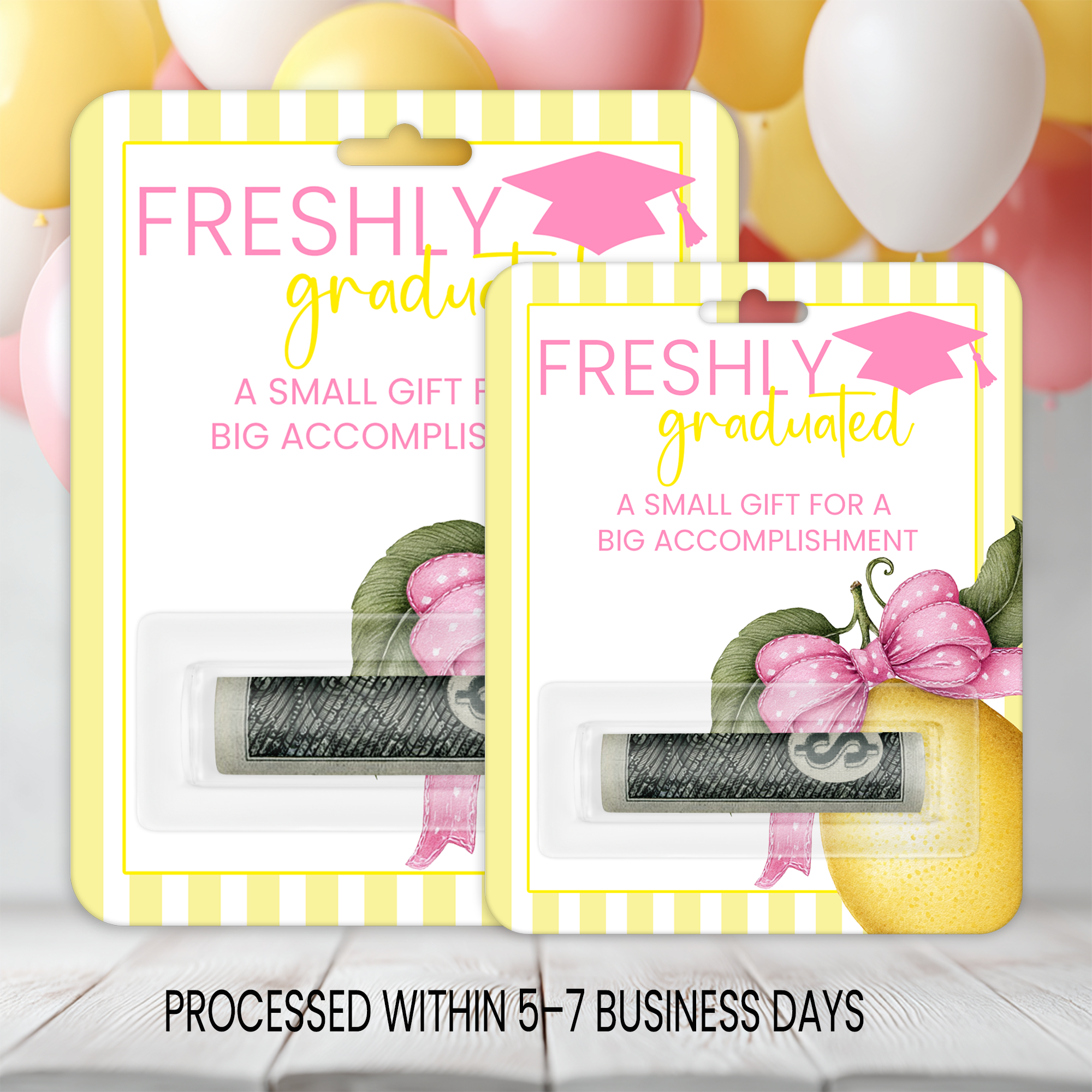 Graduation Money Card | Cash Gift Holder for Graduates | Printed Card