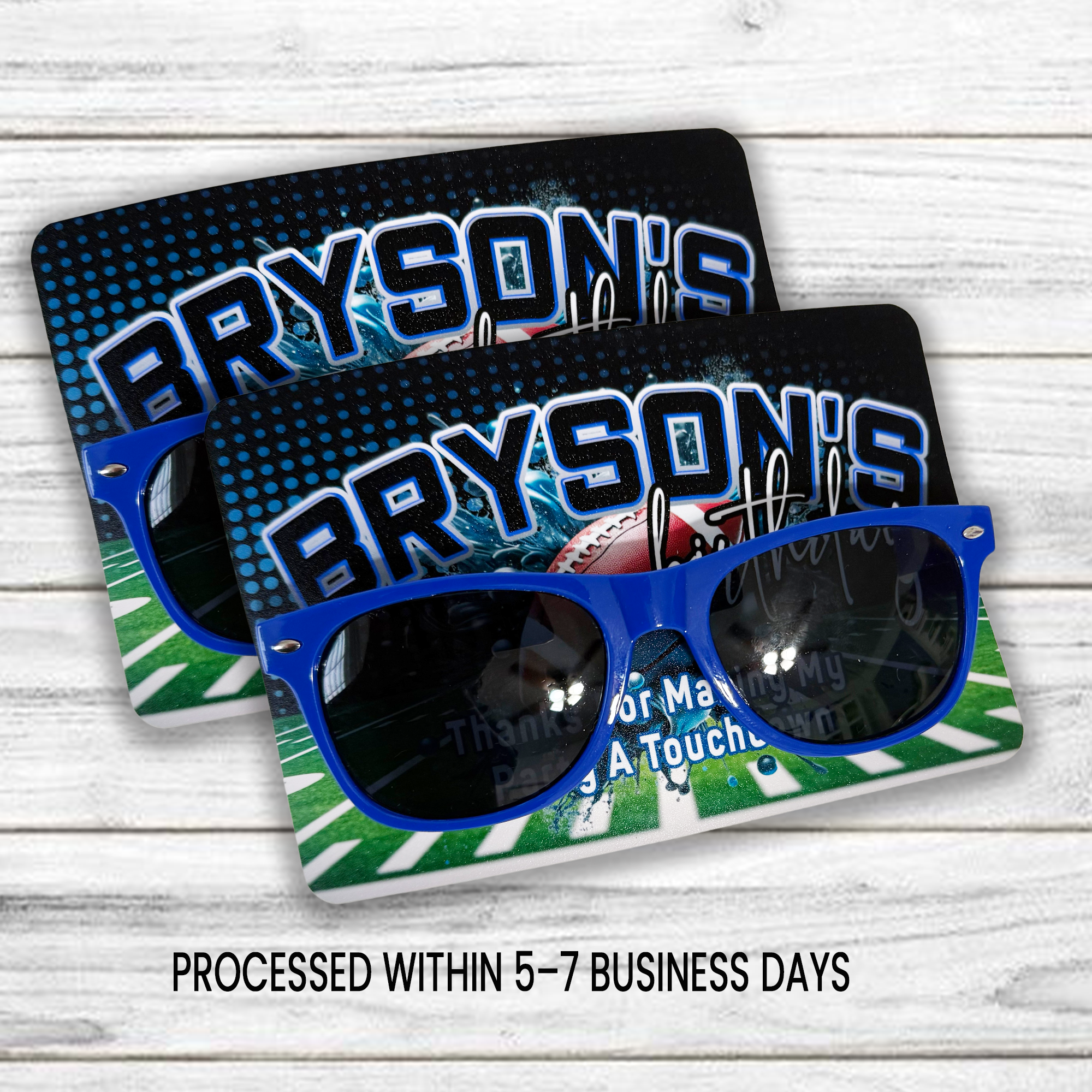 Football Theme | Party Favor Sunglasses | Game Day Birthday Favor | Printed & Assembled
