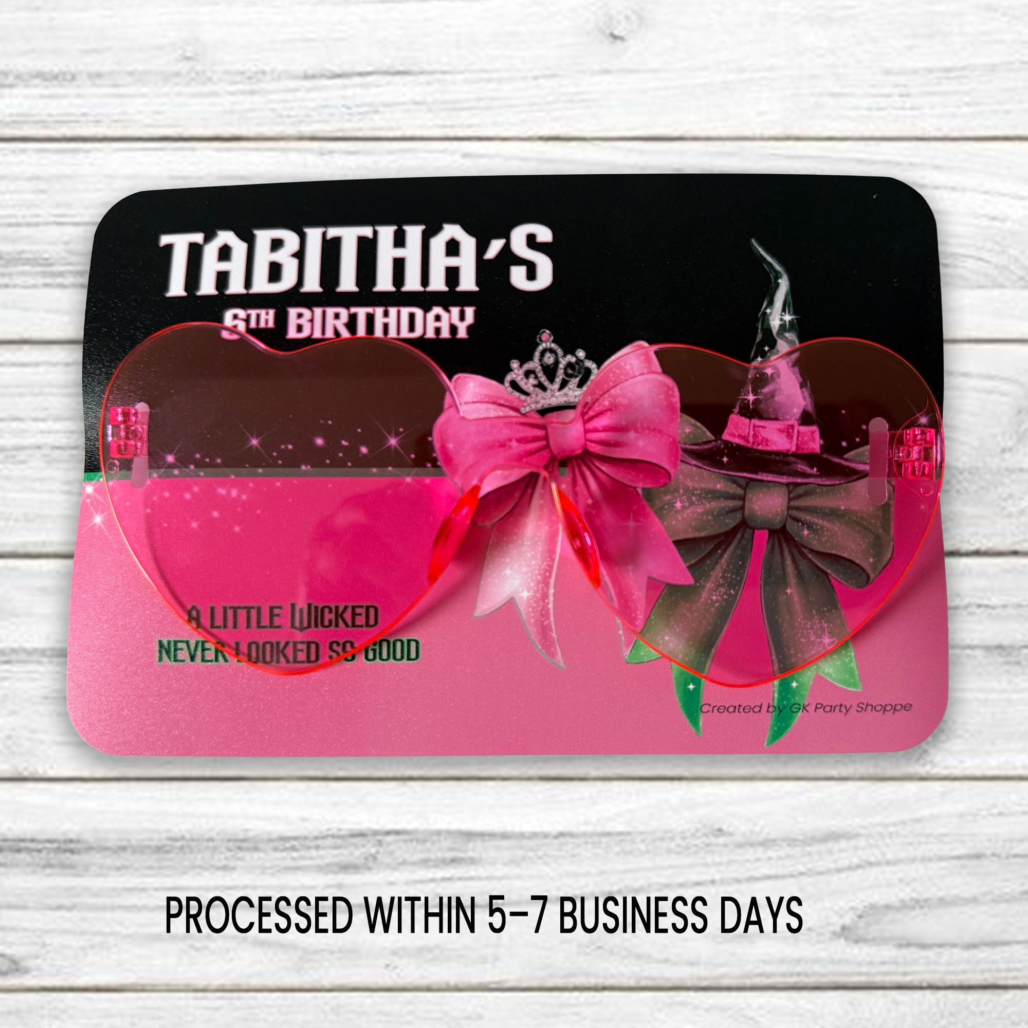 Wicked Inspired | Personalized Sunglasses | Custom Party Favor | Birthday Party Favor