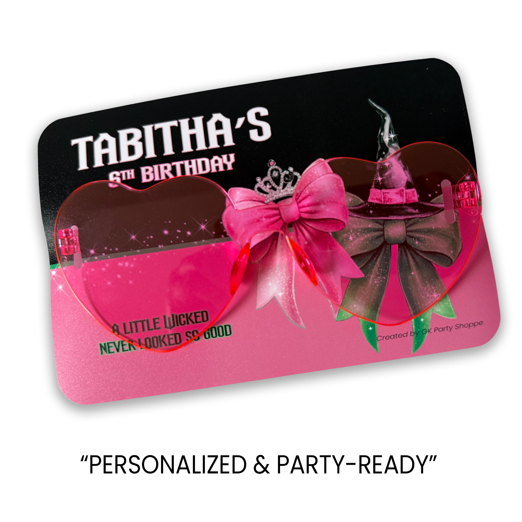 Wicked Inspired | Personalized Sunglasses | Custom Party Favor | Birthday Party Favor