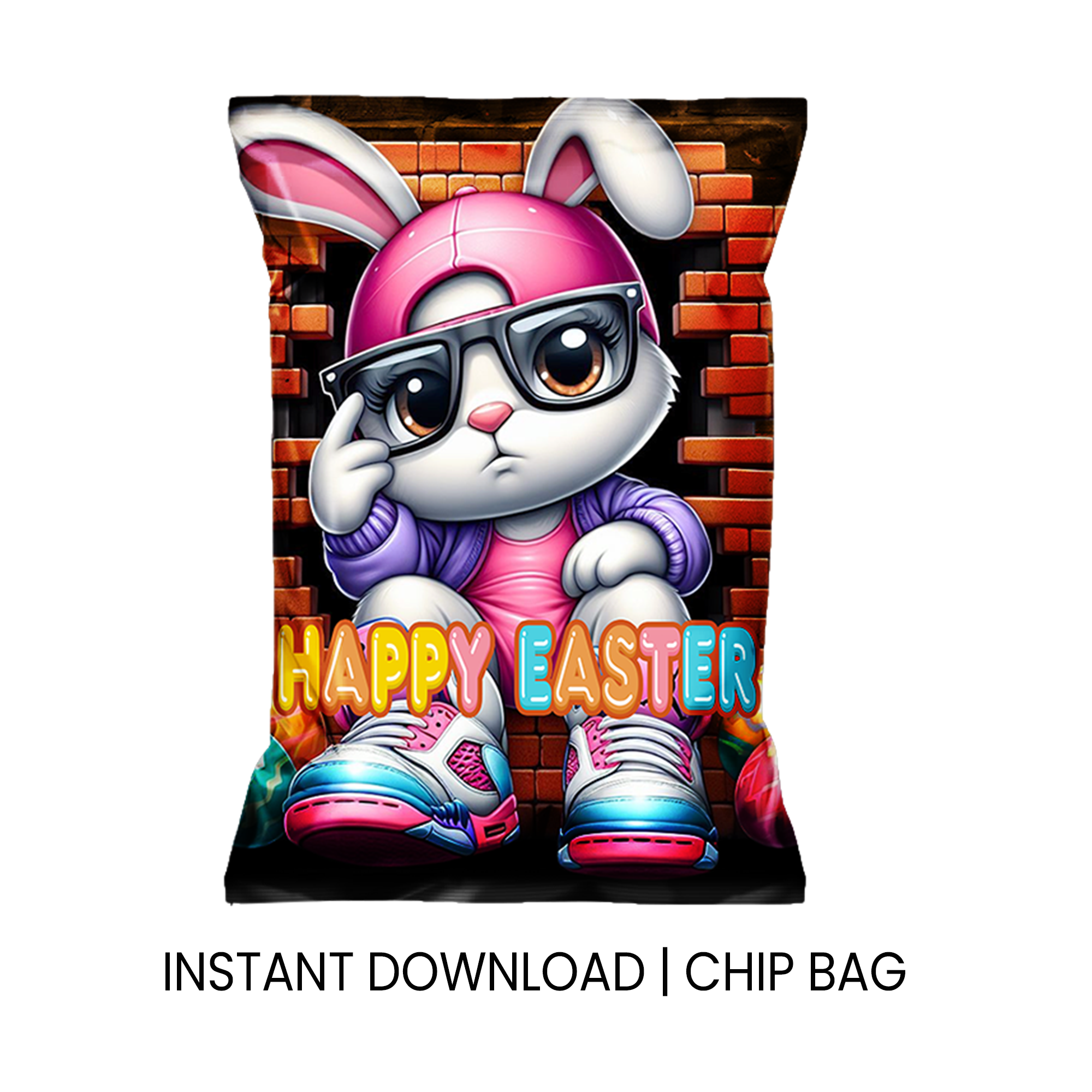 Easter Party Favor Labels | Chip Bag, Juice, Water Bottle | Instant Download