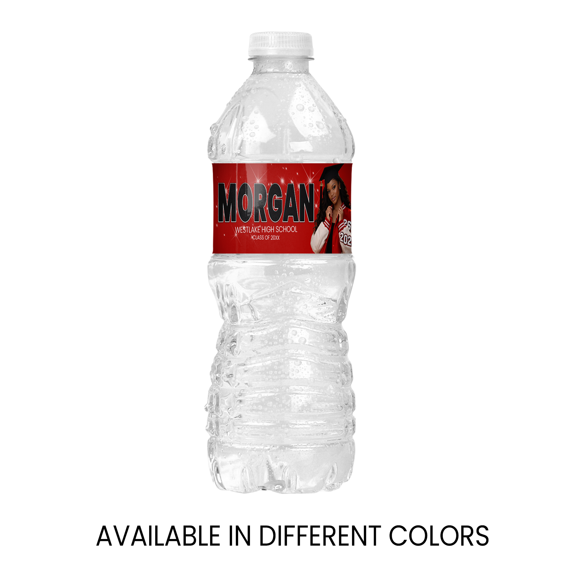 Graduation Water Bottle Wrappers | Drink Labels | Class of 2026 Party Decor | Printed & Shipped