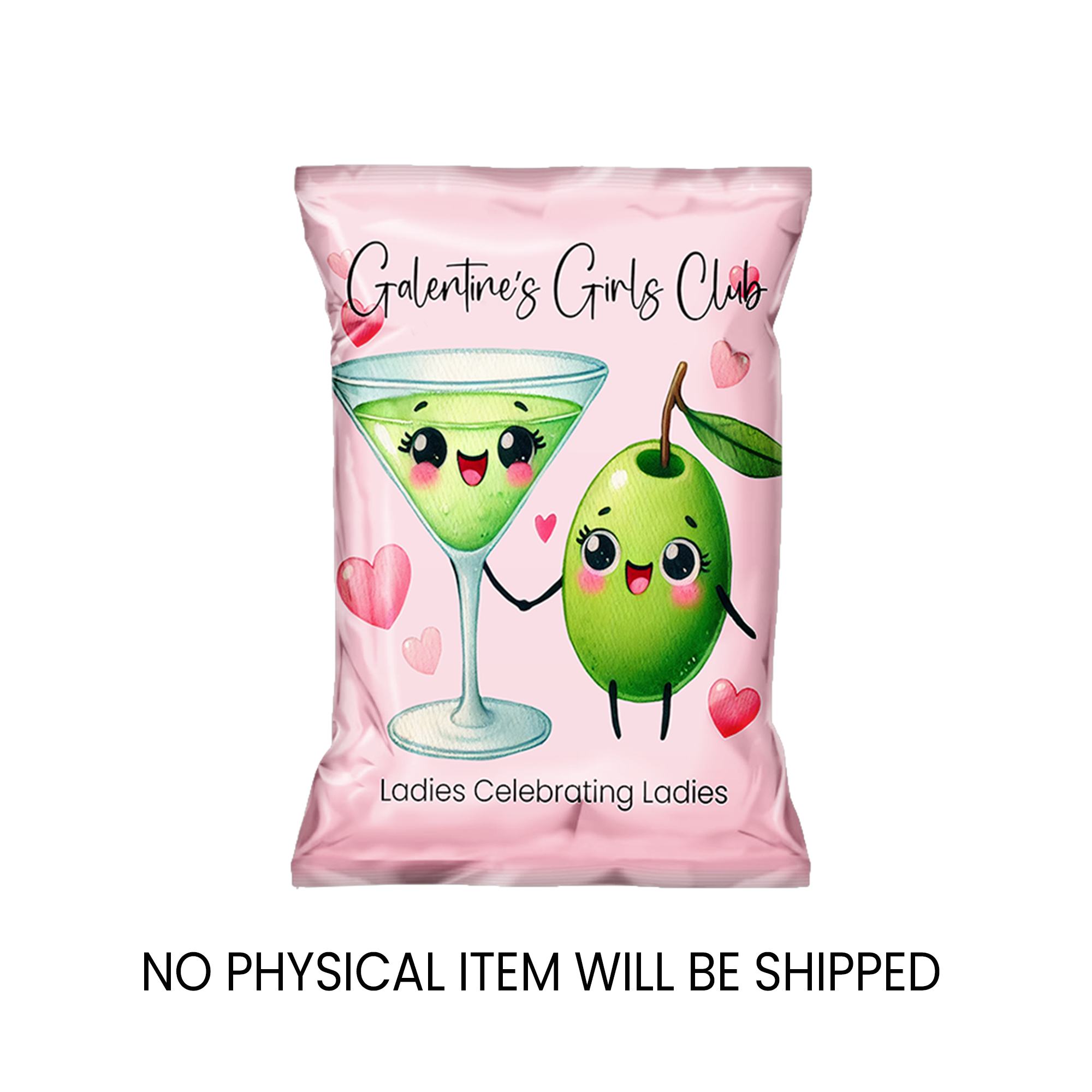 Galentine's Day Chip Bag Wrapper | Girls Night Party Favor | Instant Download