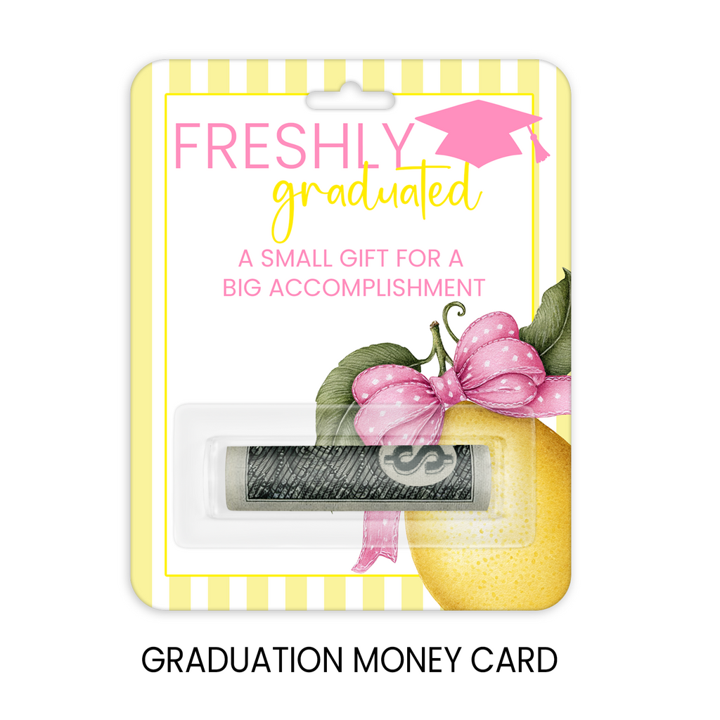 Graduation Money Card | Cash Gift Holder for Graduates | Printed Card